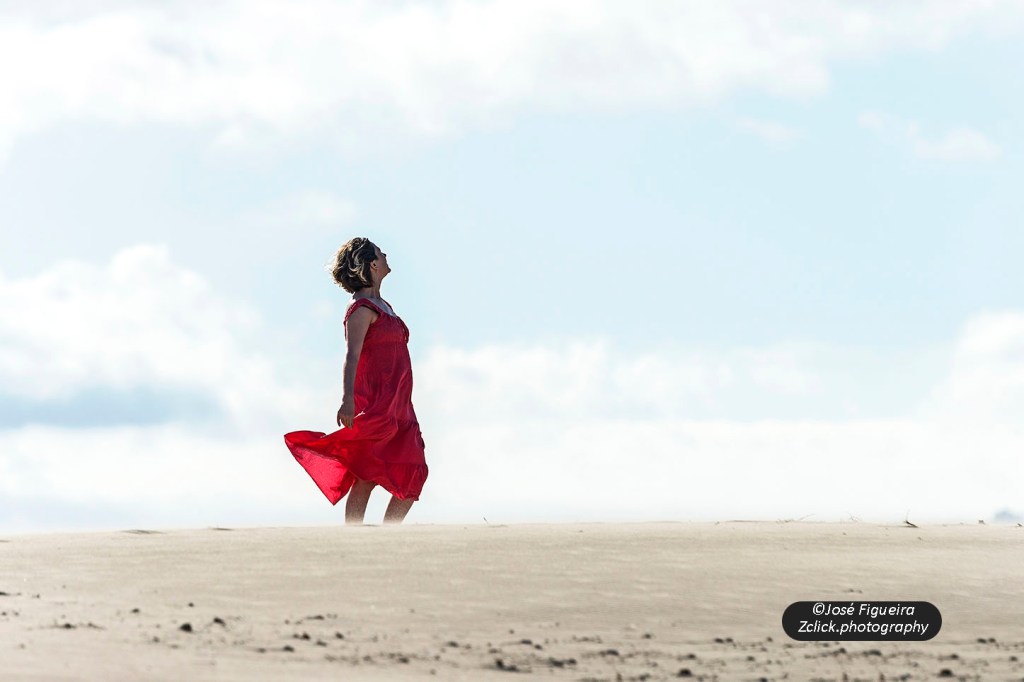 “Sentindo a brisa de um dia de Verão”